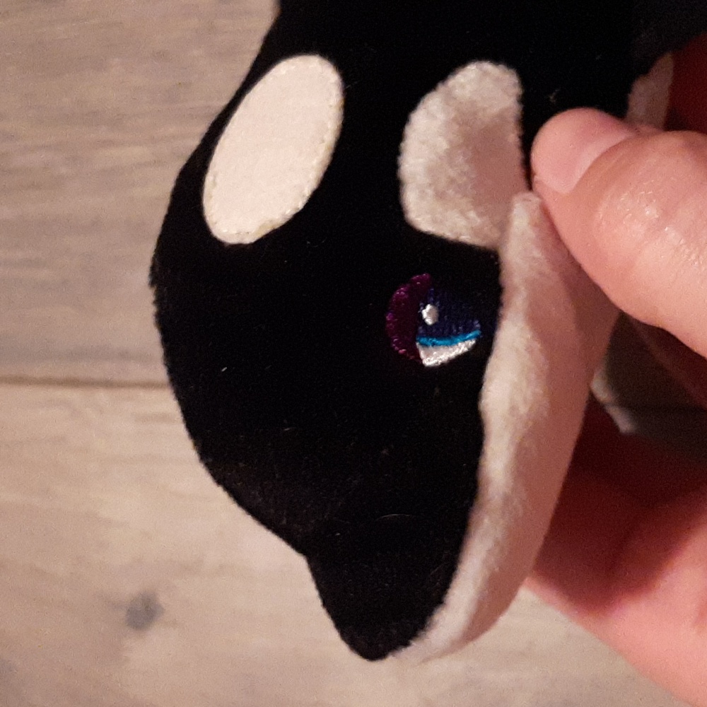1998 Lisa frank max splash killer whale beanie baby - Picture 2 of 6